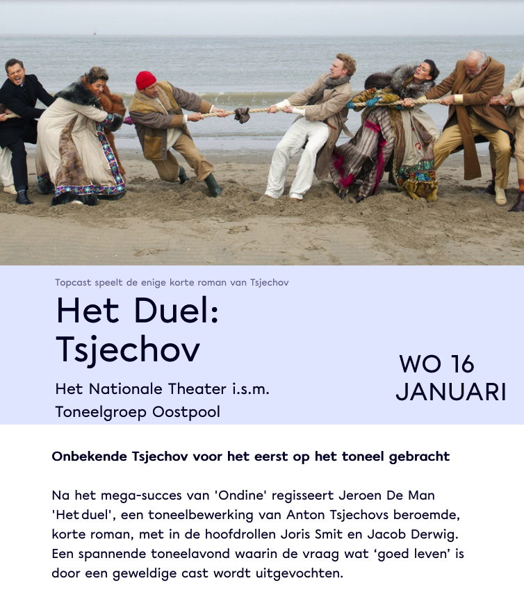 Page Internet. Delft. Het Duel, Tsjechov. 2019-01-16